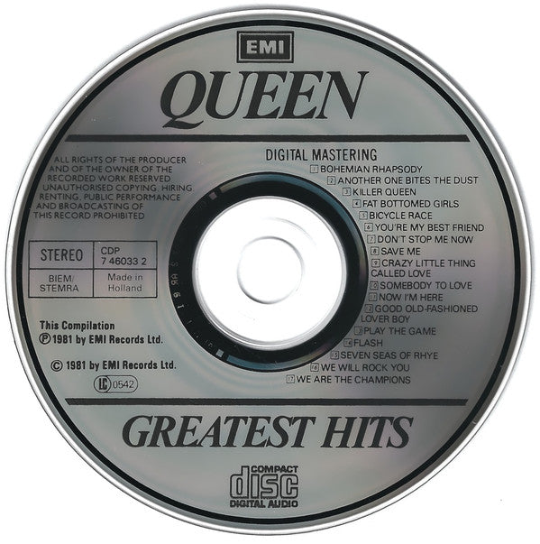 Queen : Greatest Hits (CD, Comp, RE)