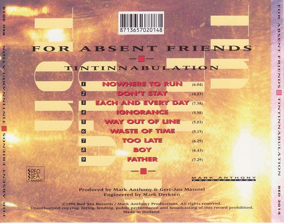 For Absent Friends : Tintinnabulation (CD, Album)