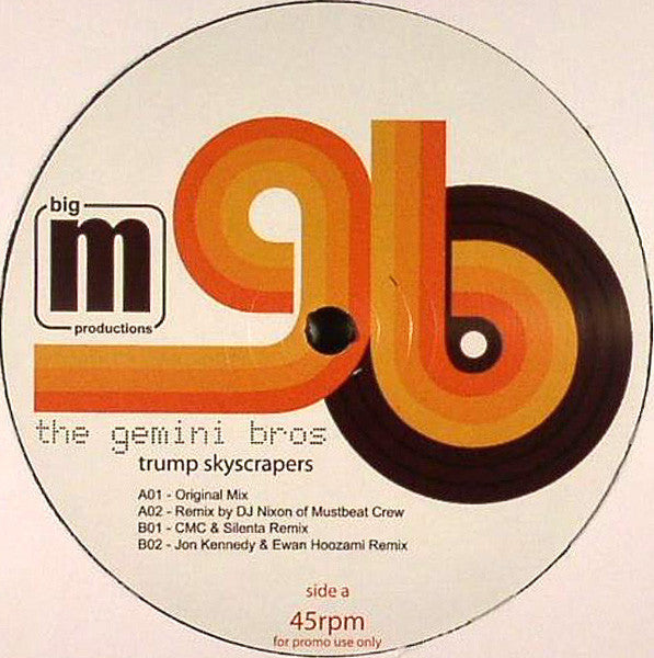 The Gemini Bros : Trump Skyscrapers (12", Promo)