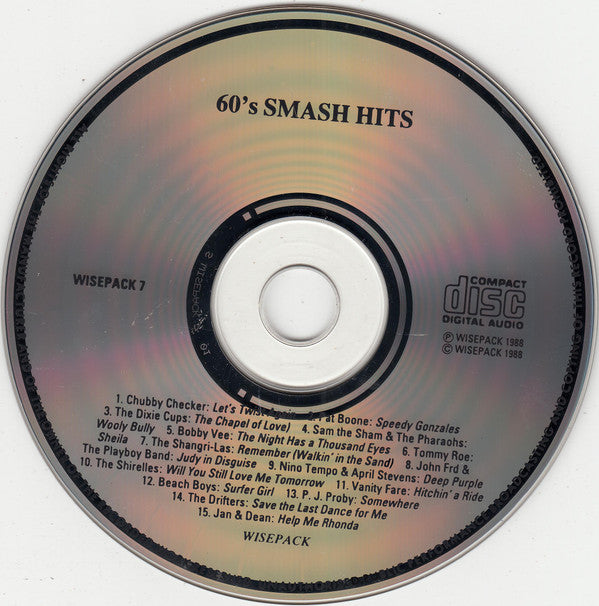 Various : 60's Smash Hits (CD, Comp)