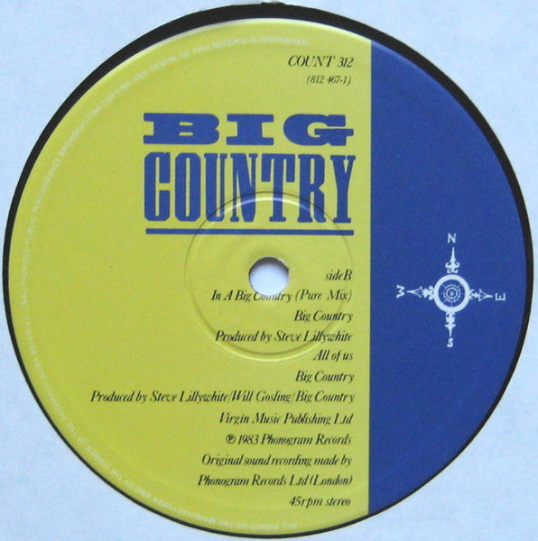 Big Country : In A Big Country (12", Single)