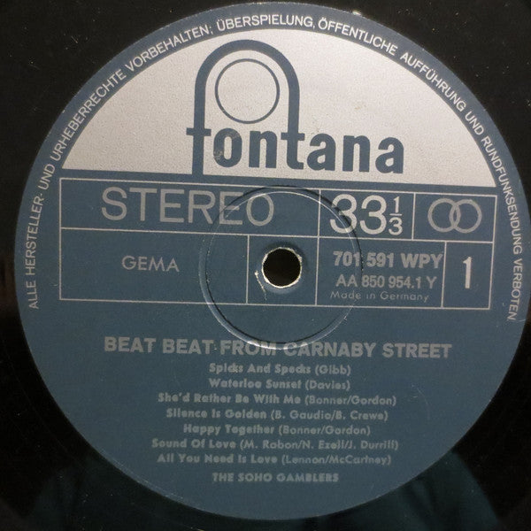 The Soho Gamblers : Beat Beat From Carnaby Street (LP, Album)