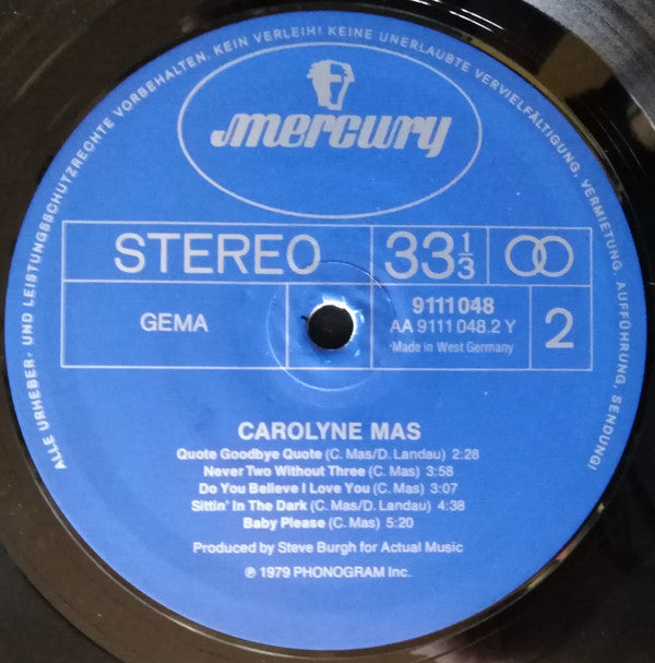 Carolyne Mas : Carolyne Mas (LP, Album)
