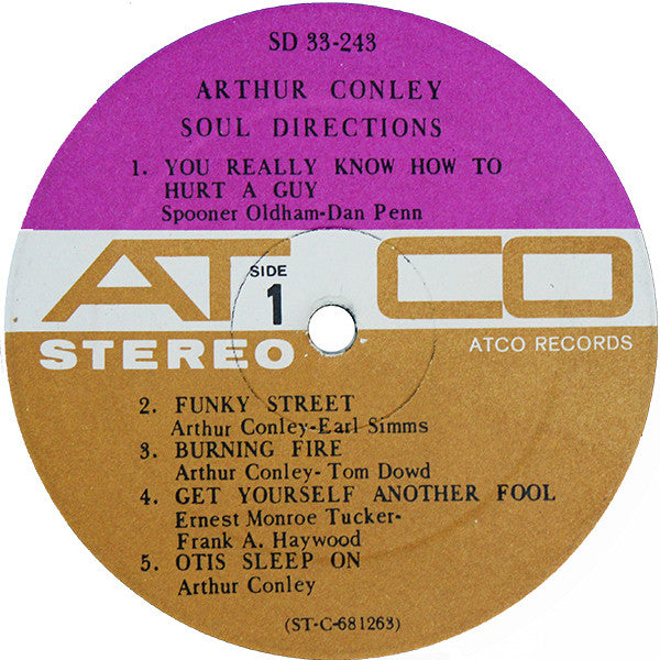 Arthur Conley : Soul Directions (LP, Album, Pre)