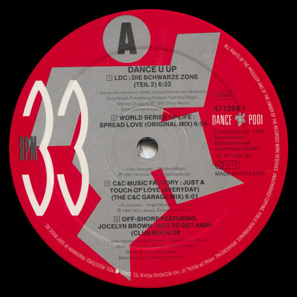 Various : Dance U Up Volume 1 (LP, Comp)