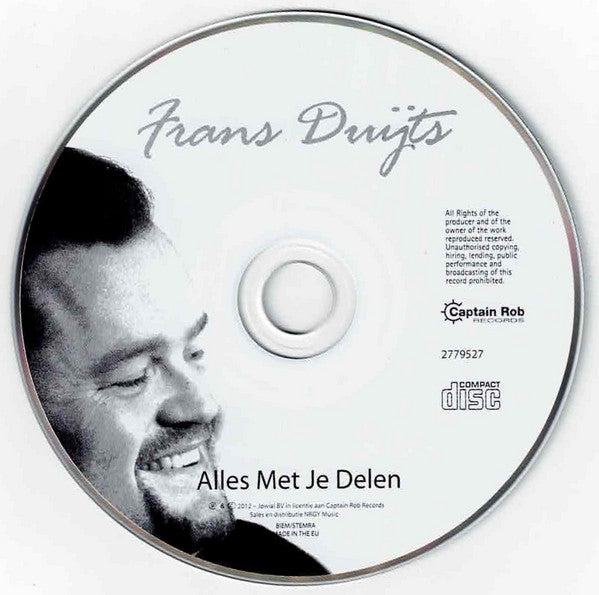 Frans Duijts : Alles Met Je Delen (CD, Album, Sup)