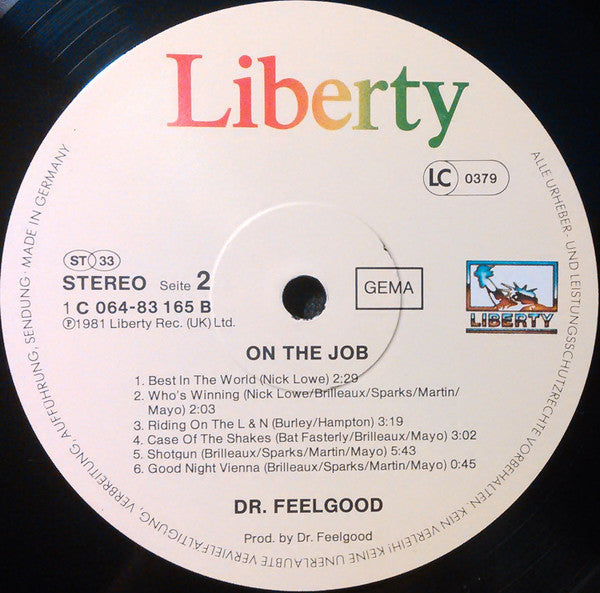 Dr. Feelgood : On The Job (LP, Album)
