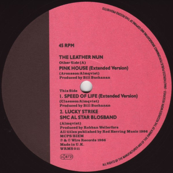 The Leather Nun : Pink House (12", Single)