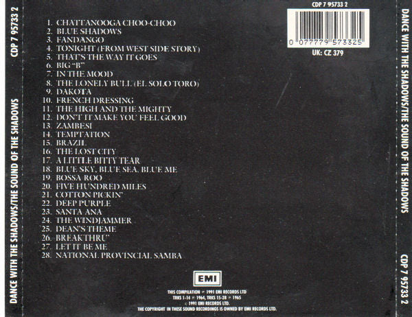 The Shadows : Dance With The Shadows/Sound Of The Shadows (CD, Album, Comp)