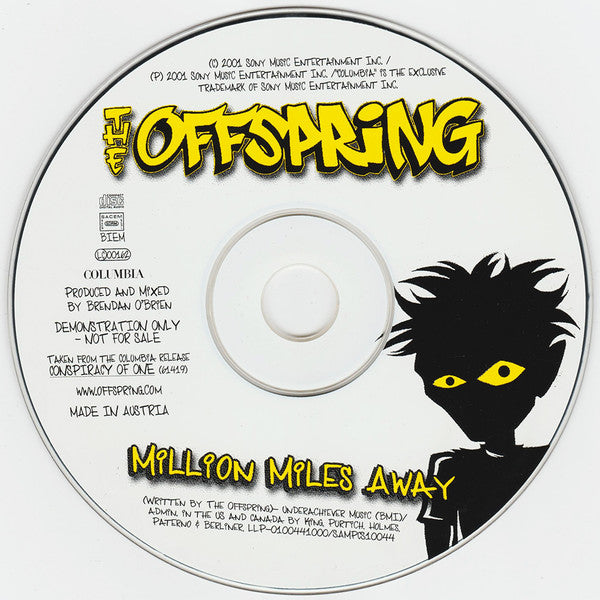 The Offspring : Million Miles Away (CD, Single, Promo)