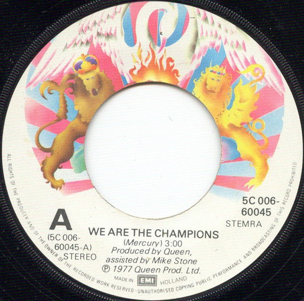 Queen : We Are The Champions (7", Single)