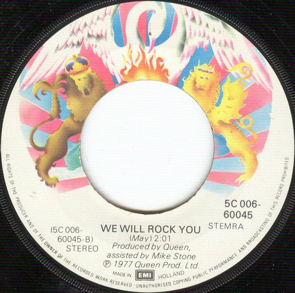 Queen : We Are The Champions (7", Single)