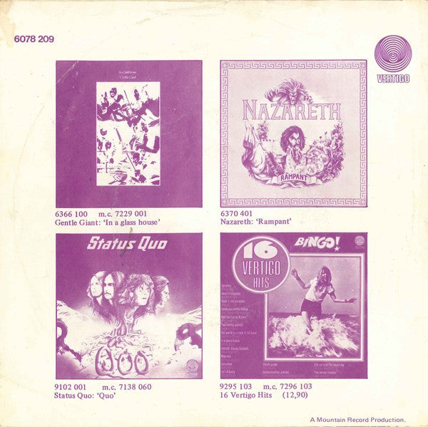 Nazareth (2) : Love Hurts / Down (7", Single)