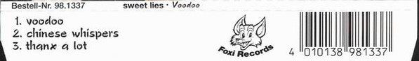 Sweet Lies (2) : Voodoo (CD, Single)