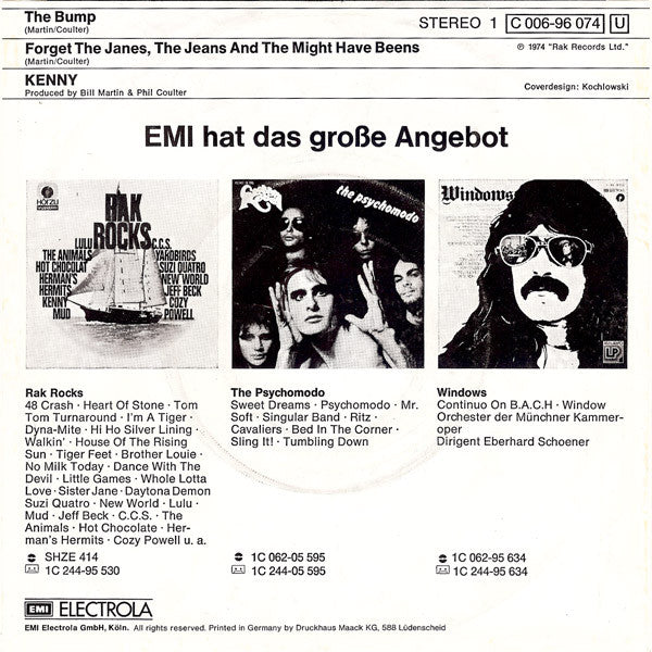 Kenny (3) : The Bump (7", Single)