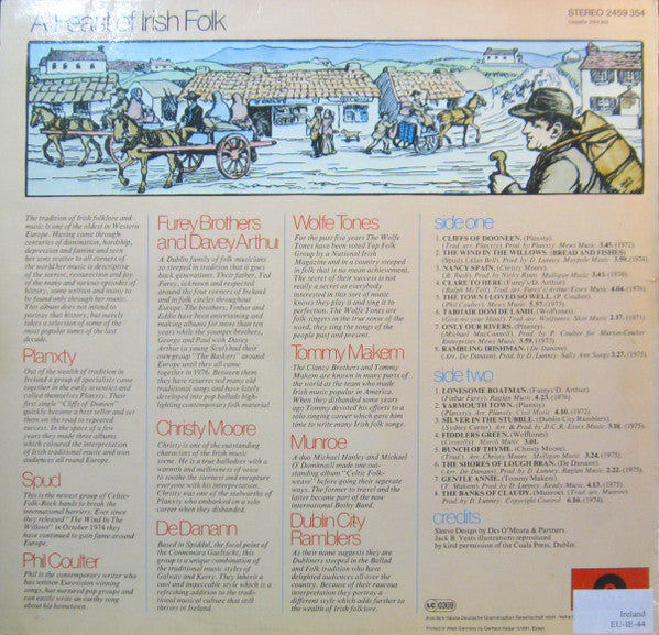 Various : A Feast Of Irish Folk (LP, Comp)