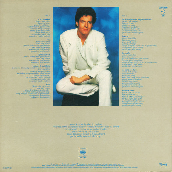 Claudio Baglioni : Claudio Baglioni (LP, Comp)