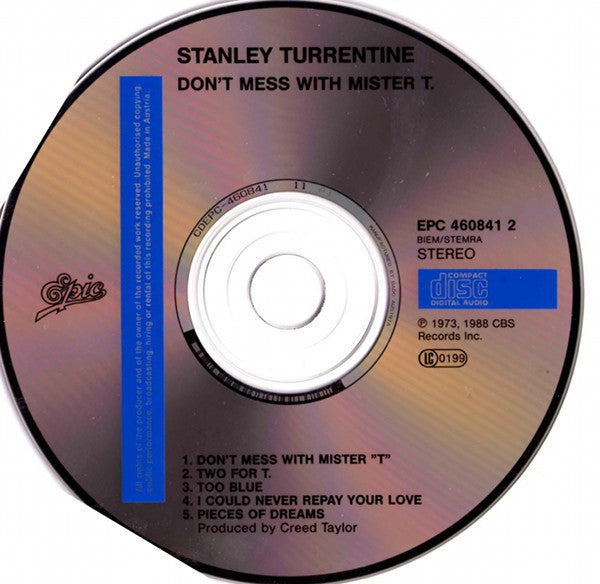 Stanley Turrentine : Don't Mess With Mister T. (CD, Album, RE, RM)