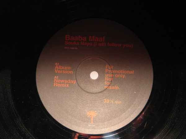 Baaba Maal : Souka Nayo (I Will Follow You) (12", Promo)