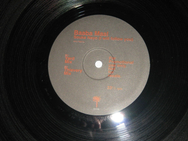 Baaba Maal : Souka Nayo (I Will Follow You) (12", Promo)