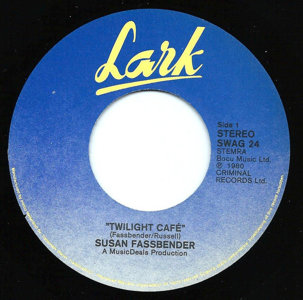 Susan Fassbender : Twilight Café (7", Single)
