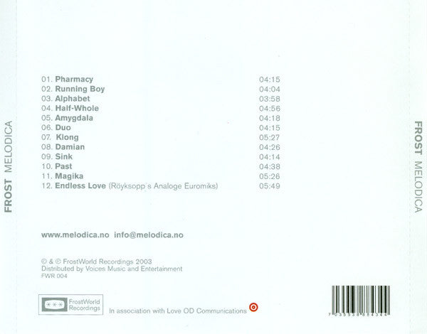 Frost : Melodica (CD, Album)