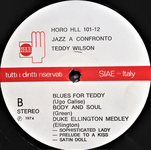 Teddy Wilson : Jazz A Confronto 12 (LP, Album)