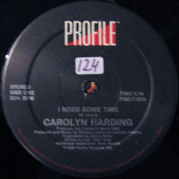 Carolyn Harding : I Need Some Time (12")