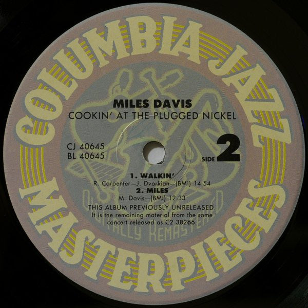 Miles Davis : Cookin' At The Plugged Nickel (LP, Album, RM, Car)