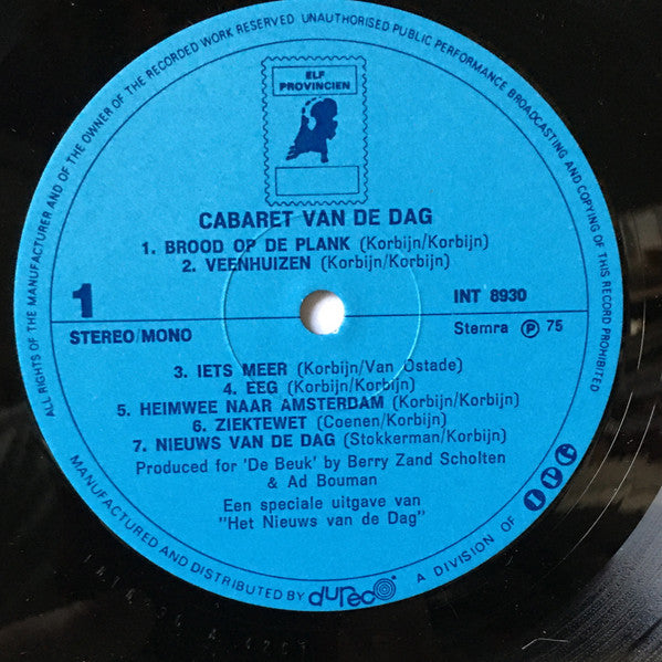 Cabaret Van De Dag : Nieuws Van De Dag (LP, Album)