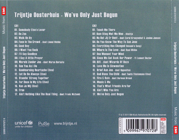 Trijntje Oosterhuis : We've Only Just Begun (2xCD, Comp)