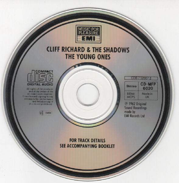 Cliff Richard & The Shadows : The Young Ones (CD, Album, RE)