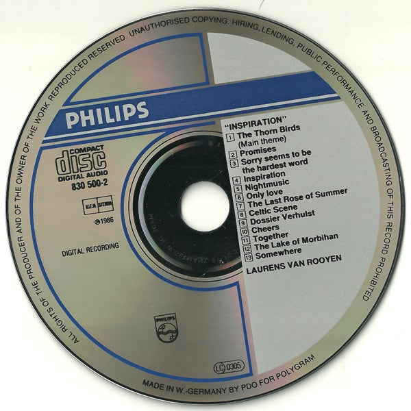 Laurens van Rooyen : Inspiration (CD, Album)