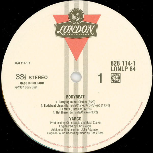 Yargo : Bodybeat (LP, Album)