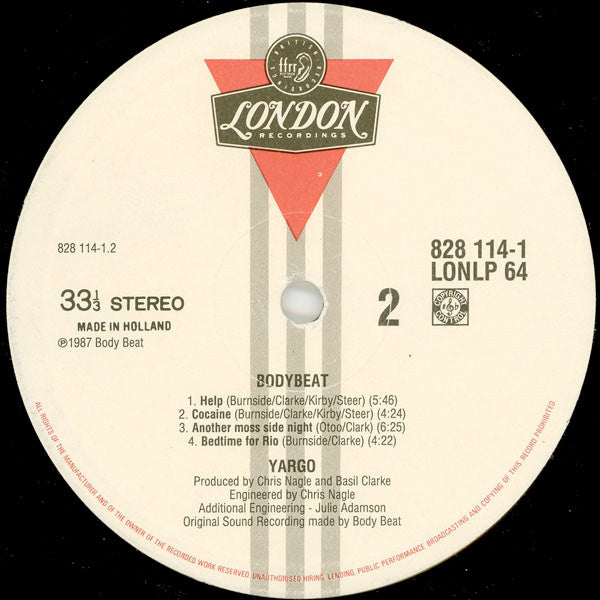 Yargo : Bodybeat (LP, Album)