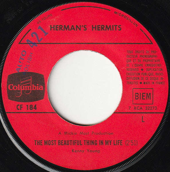 Herman's Hermits : Something's Happening / The Most Beautiful Thing In My Life (7", Single)
