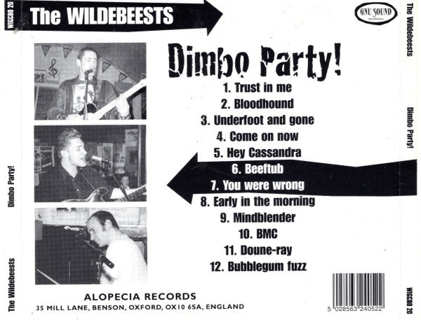 The Wildebeests : Dimbo Party (CD, Mono)