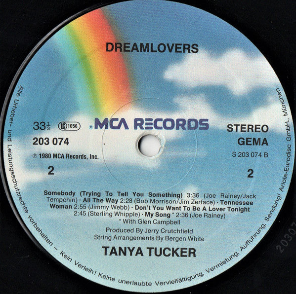 Tanya Tucker : Dreamlovers (LP, Album)