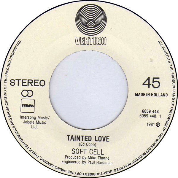 Soft Cell : Tainted Love (7", Single)