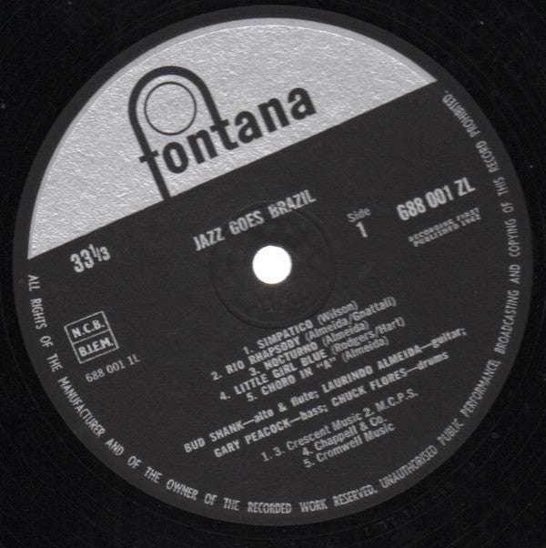 Laurindo Almeida & Bud Shank : Jazz Goes Brazil (LP, Mono)