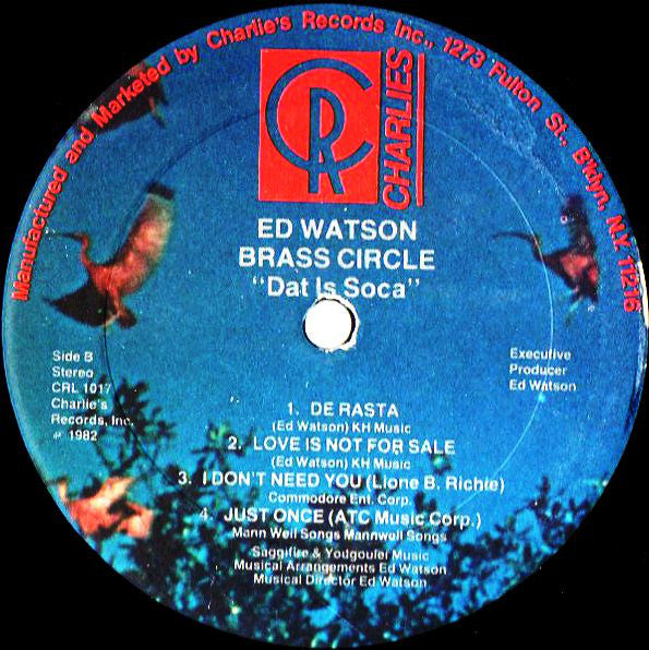 Ed Watson And The Brass Circle : Dat Is Soca (LP, Album)