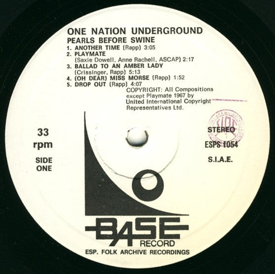 Pearls Before Swine : One Nation Underground (LP, Album, RE)