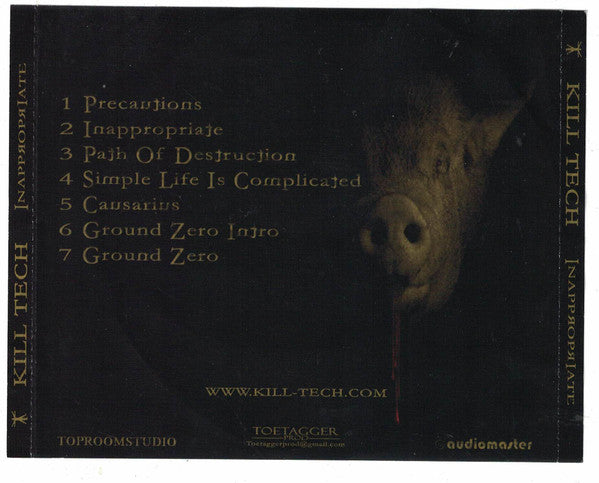 Kill Tech : Inappropriate (CD, Album)