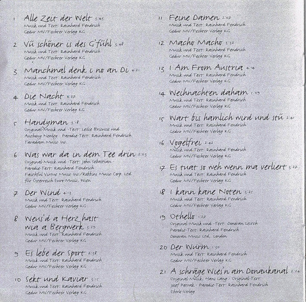 Rainhard Fendrich : Recycled (CD, Comp)