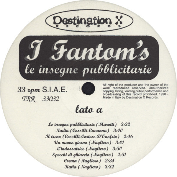 I Fantom's : Le Insegne Pubblicitarie (LP, Comp)