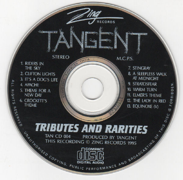 Tangent (3) : Tributes And Rarities (CD, Comp, RE)