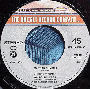 Johnny Warman : Martian Summer (7", Single)