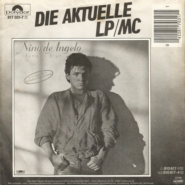 Nino de Angelo : Jenseits Von Eden (7", Single)