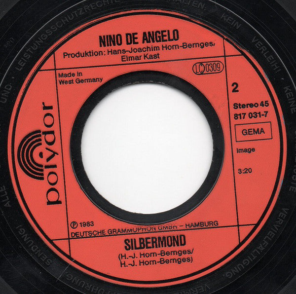 Nino de Angelo : Jenseits Von Eden (7", Single)