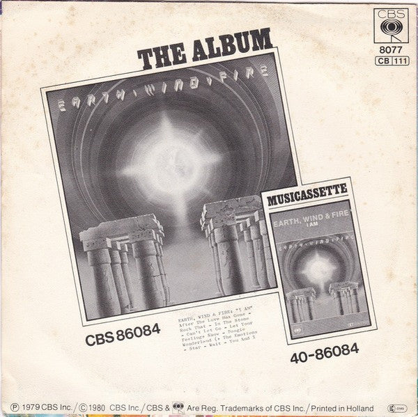 Earth, Wind & Fire : Can't Let Go (7", Single)